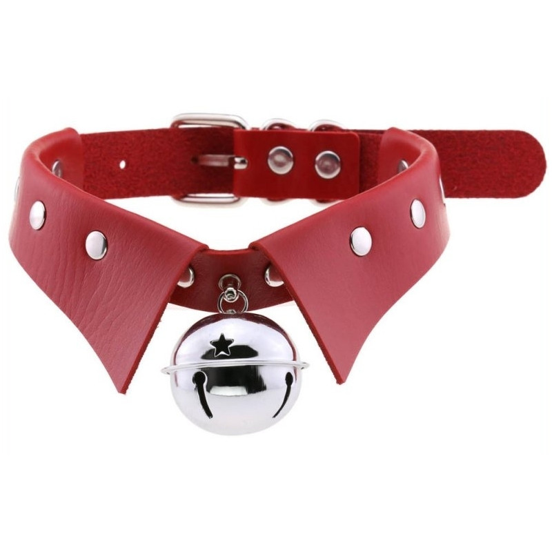 Joy Jewels Collier ras de cou avec Grelot Jing Rouge